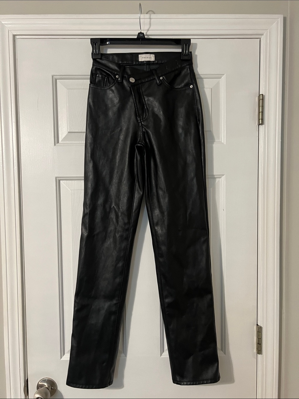 PacSun Black Faux Leather Stretch Leg Pants